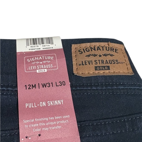 NWT Signature Levi Strauss & Co. Gold Womens SZ 12M W31 L30 Skinny Jeans - Picture 3 of 4